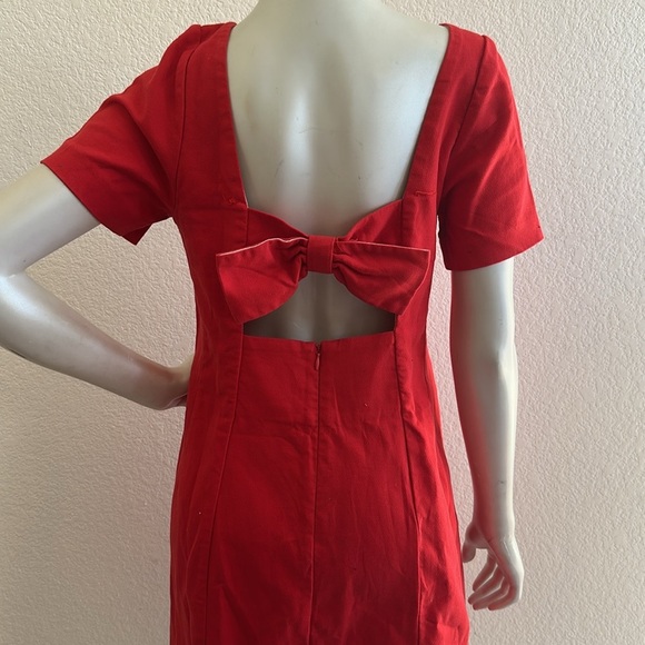 Maeve by Anthropologie Red Alexia Bow Back Shift
Dress - Picture 6 of 10